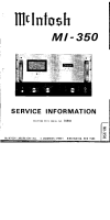 McIntosh MI-350 - Service manual